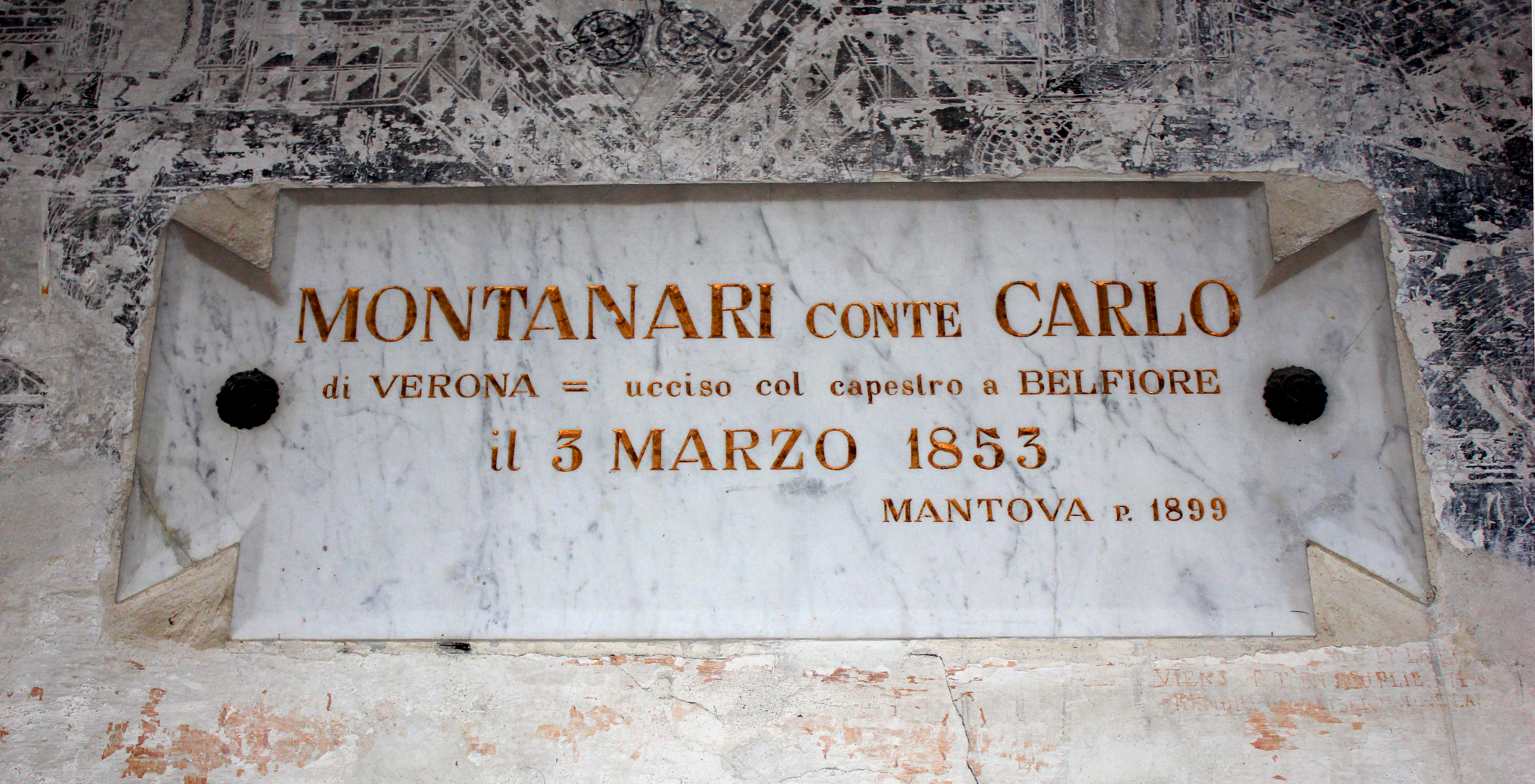 lapide commemorativa - ambito italiano (sec. XIX)