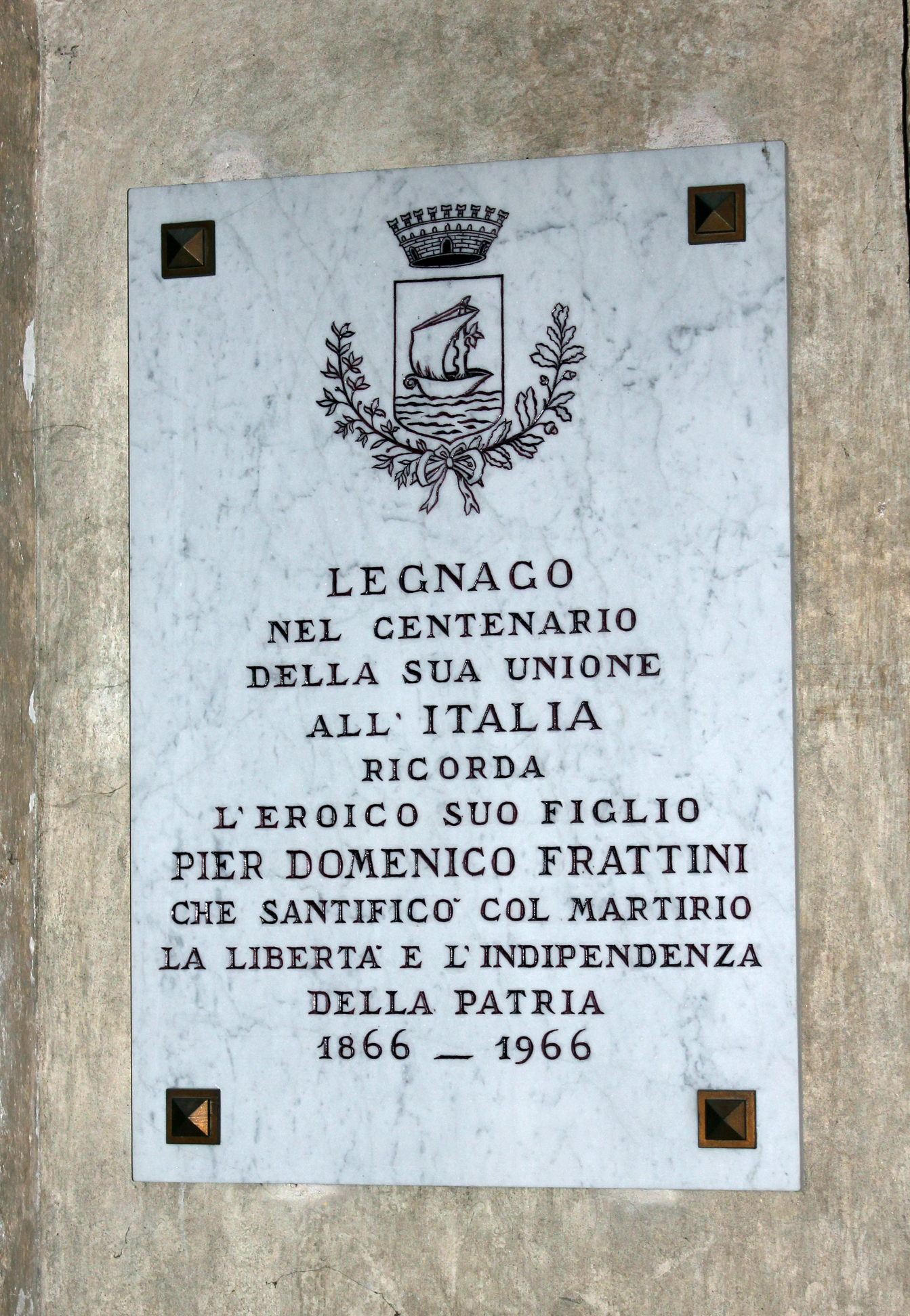 lapide commemorativa - ambito italiano (sec. XX)