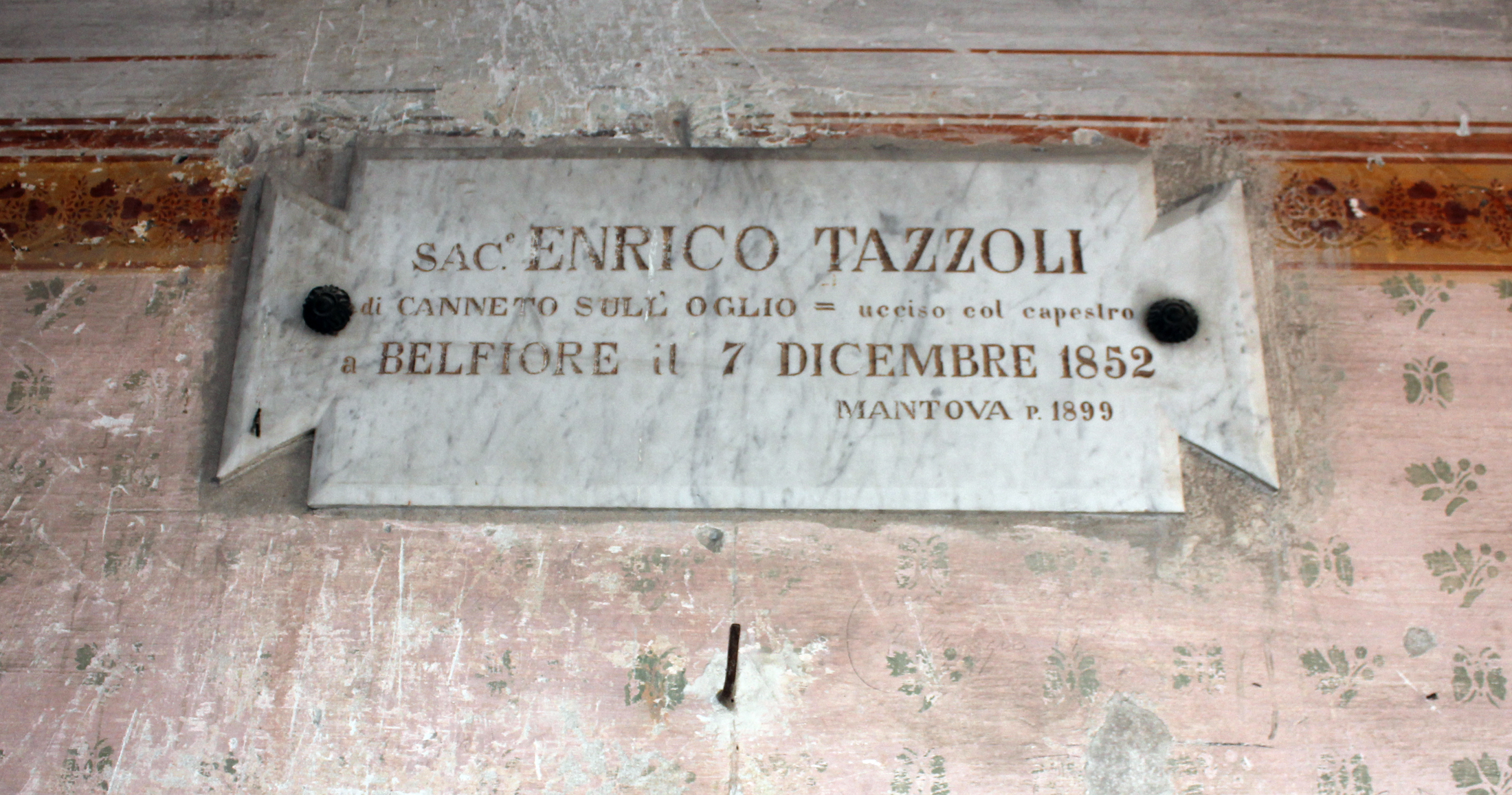 lapide commemorativa - ambito italiano (sec. XIX)