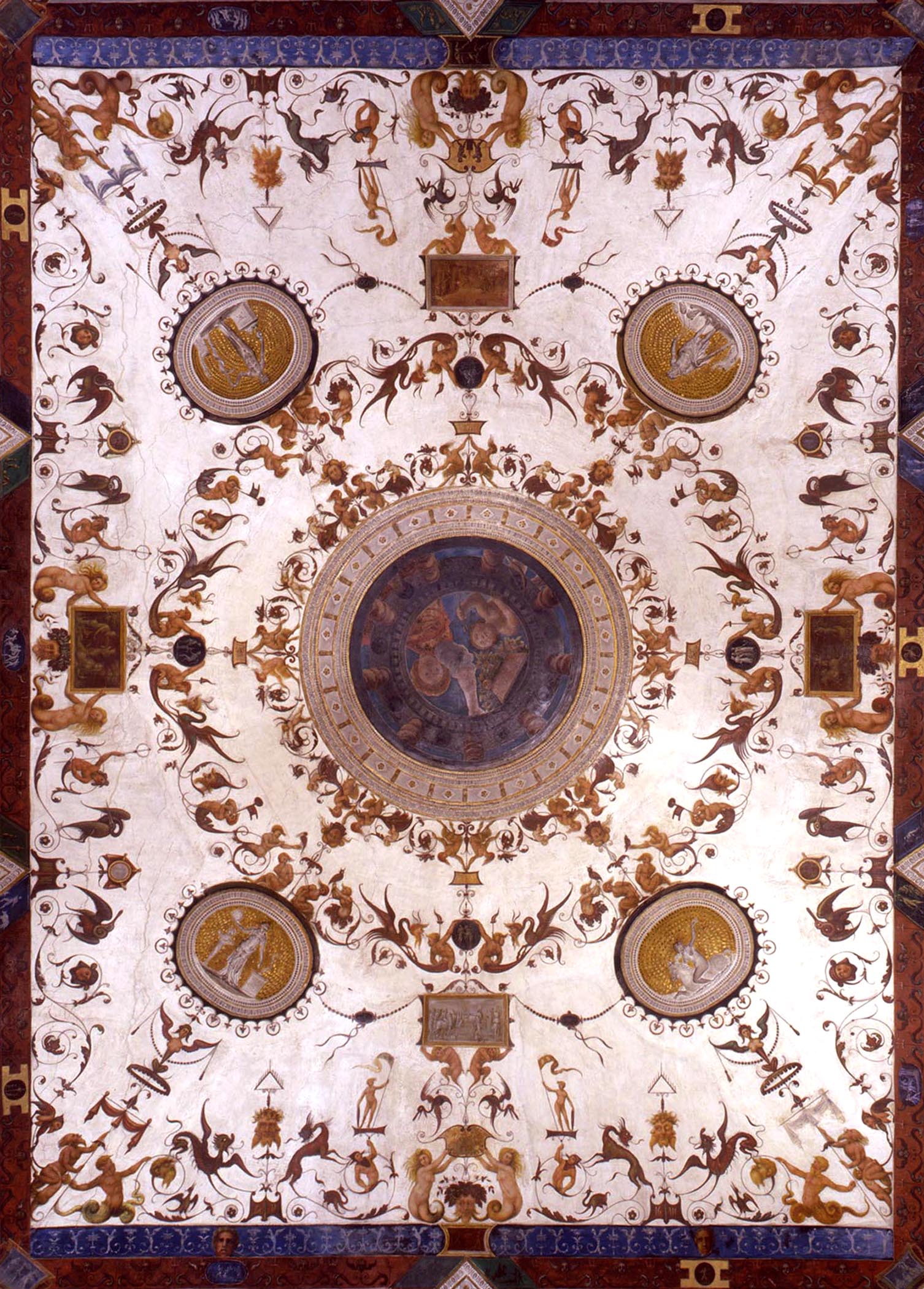 grottesche (fascia ornamentale) di Leonbruno Lorenzo (e aiuti) (sec. XVI)