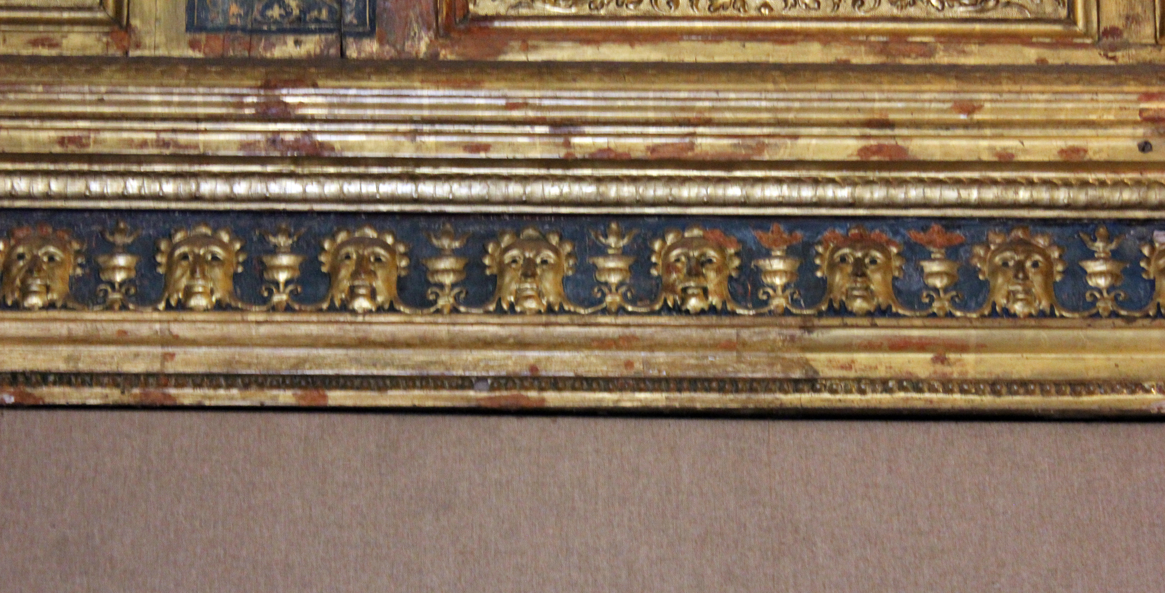 elementi decorativi e mascheroni (decorazione plastico-pittorica, elemento d'insieme) (sec. XVI)