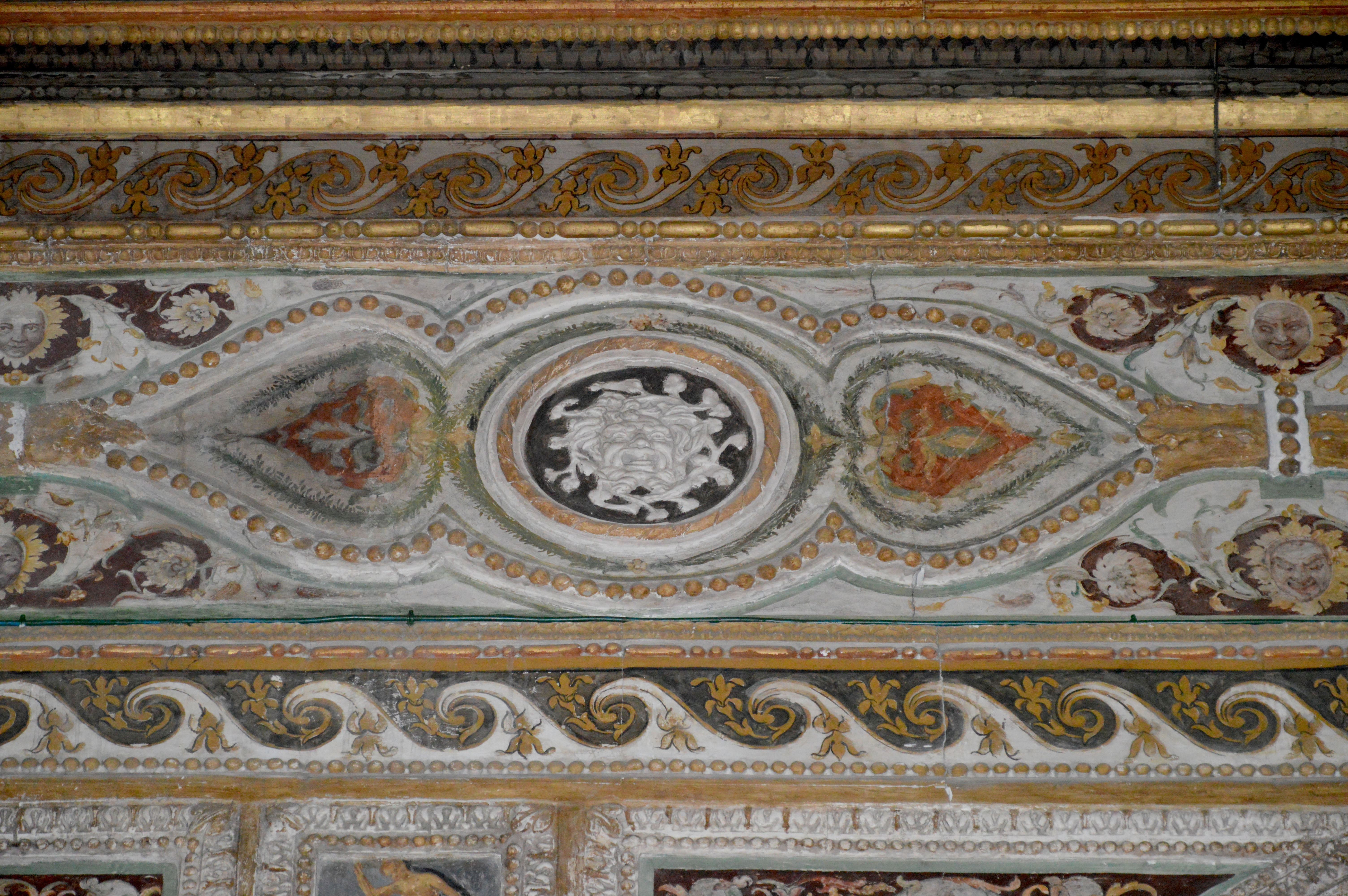 cornice, elemento d'insieme di Giulio Romano, Giulio Romano (bottega) (secondo quarto sec. XVI)