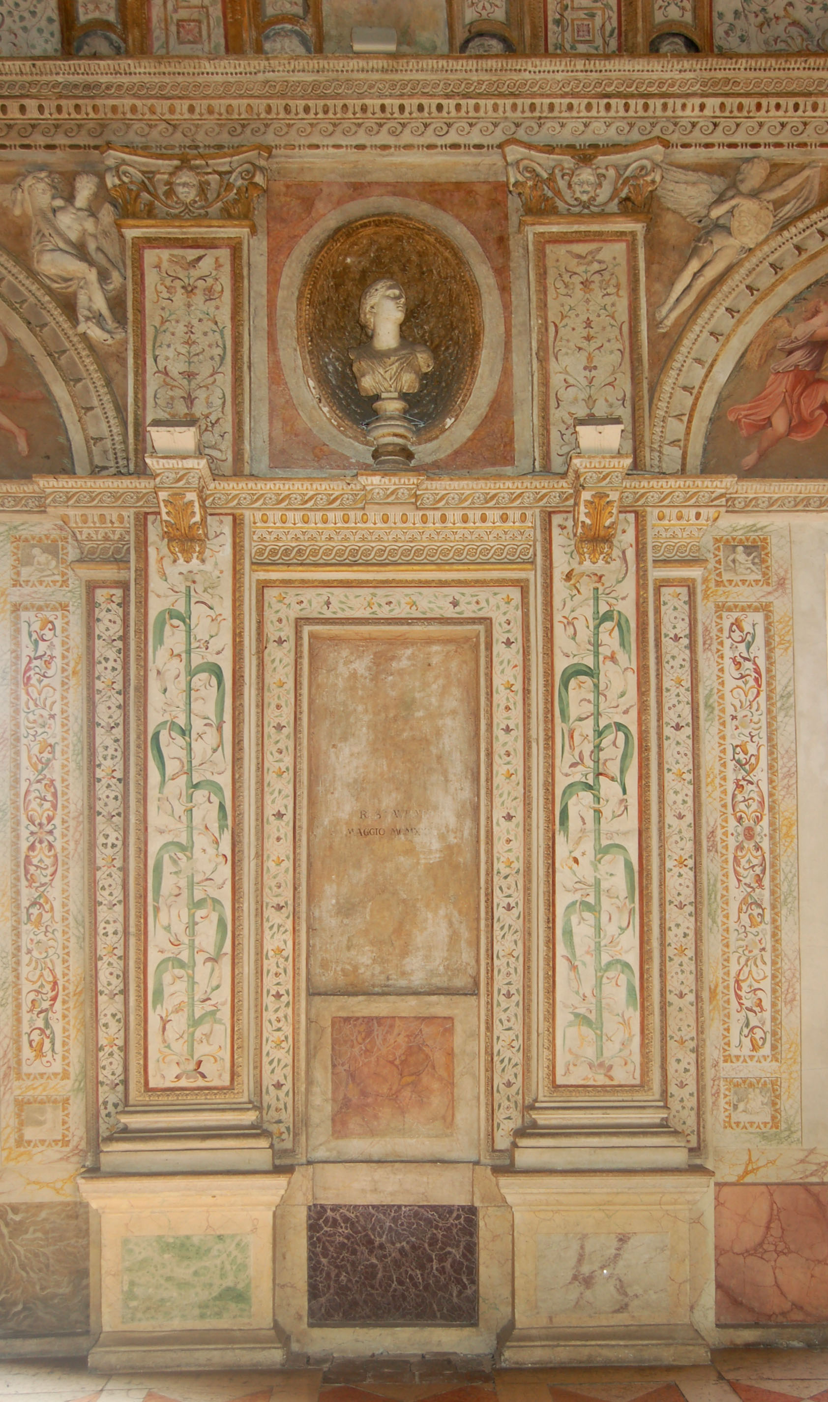 decorazione plastico-pittorica di Viani, Antonio Maria (cerchia) (fine/ inizio secc. XVI/ XVII)