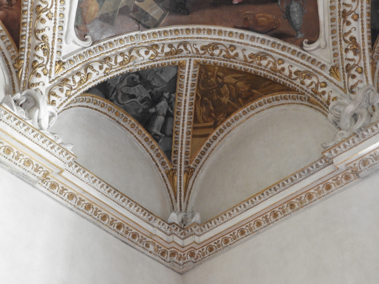 Metamorfosi di Giulio Cesare in cometa (dipinto murale) di Viani, Antonio Maria (cerchia) (primo quarto sec. XVII)