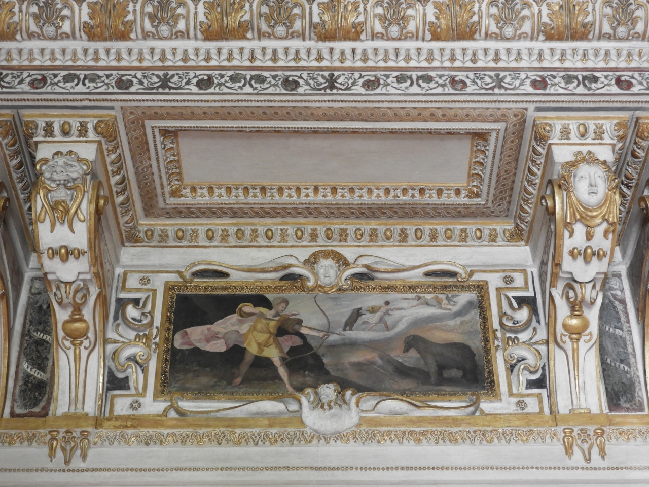 Callisto e Arcade (dipinto murale) di Viani, Antonio Maria (cerchia) (fine/ inizio secc. XVI/ XVII)