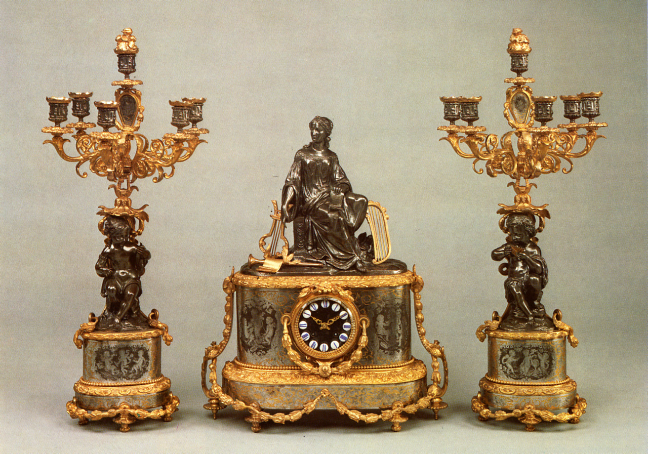 Musica (orologio - da mensola, opera isolata) di Vincenti & C - manifattura francese (terzo quarto, terzo quarto sec. XIX, sec. XIX)