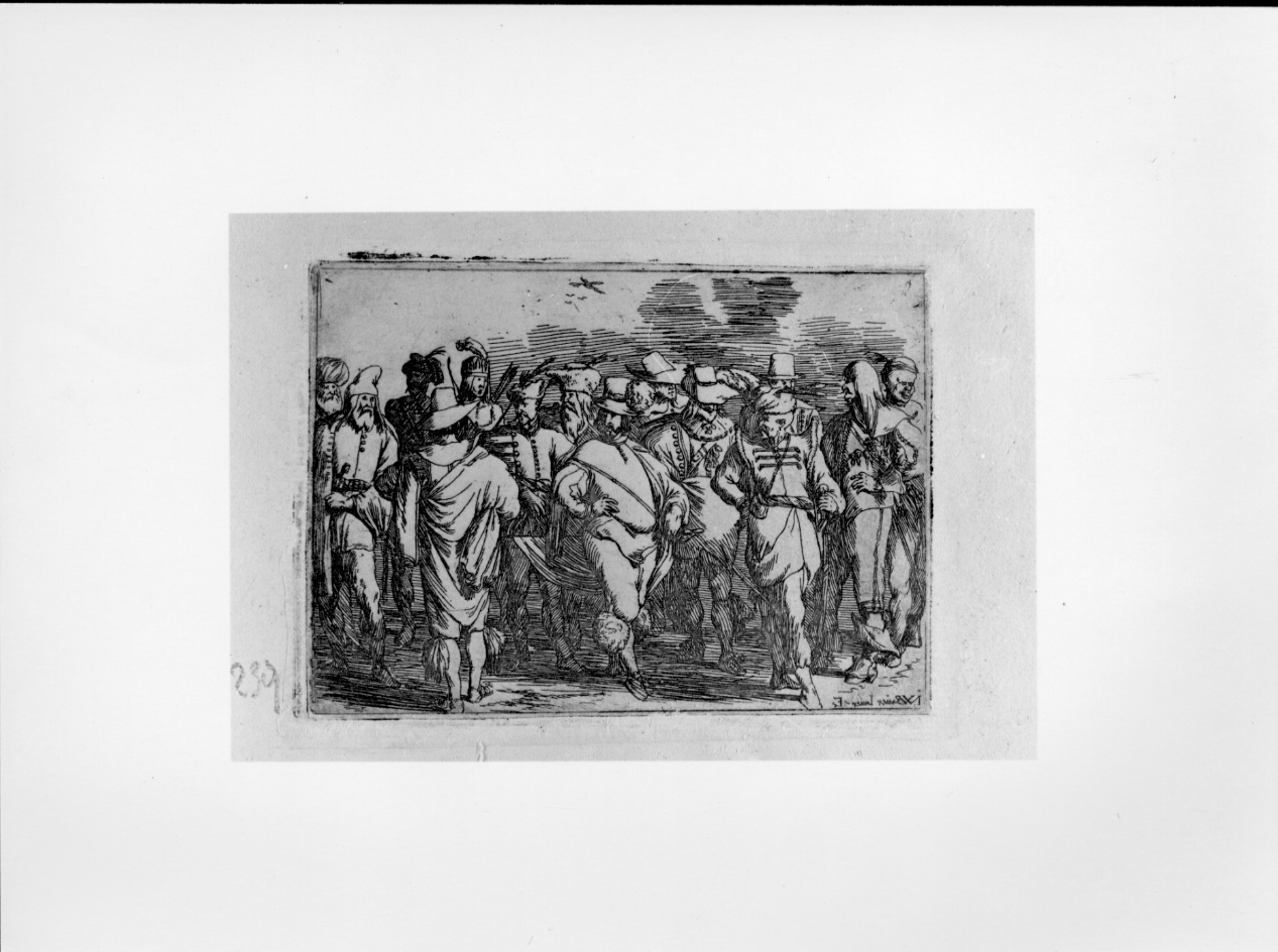 Soldati di diverse nazionalità, figure maschili (stampa) di Baur Johann Wilhelm (secondo quarto sec. XVII)