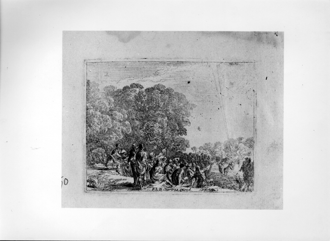 Battesimo di Gesù Cristo, battesimo di Cristo (stampa) di Baur Johann Wilhelm (secondo quarto sec. XVII)