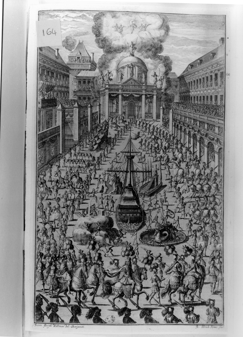 Parata, parata (stampa smarginata) di Waldmann Johann Josef, Kraus Johann Ulrich - ambito austriaco, ambito tedesco (ultimo quarto sec. XVII)