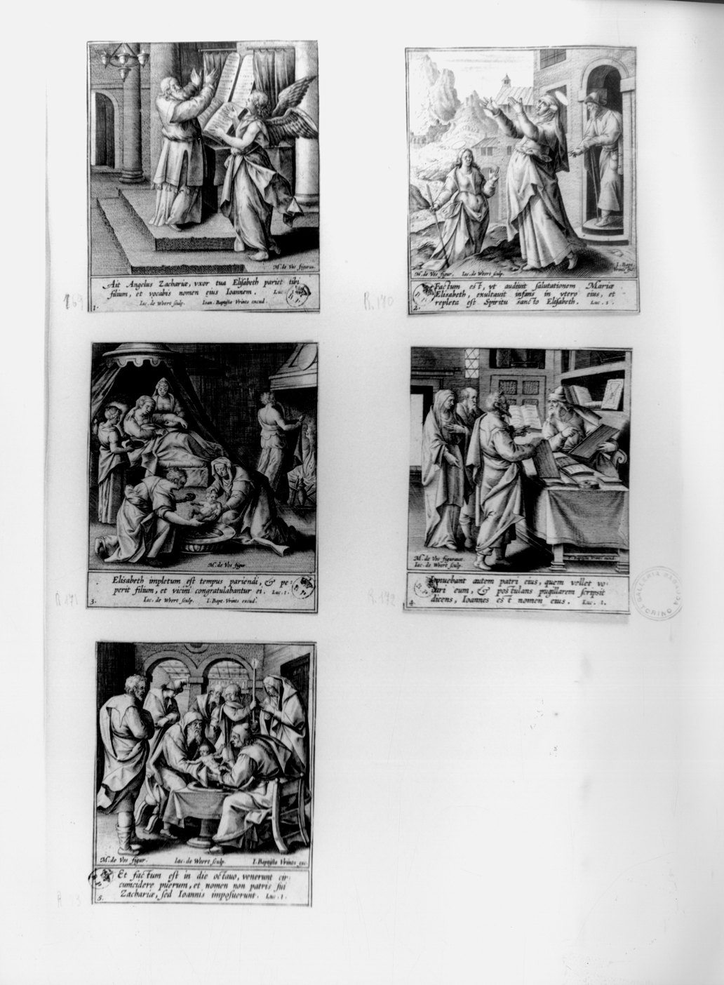 storie della vita di San Giovanni Battista (stampa, serie) di de Vos Marteen, De Weert Jacob (ultimo quarto sec. XVI)