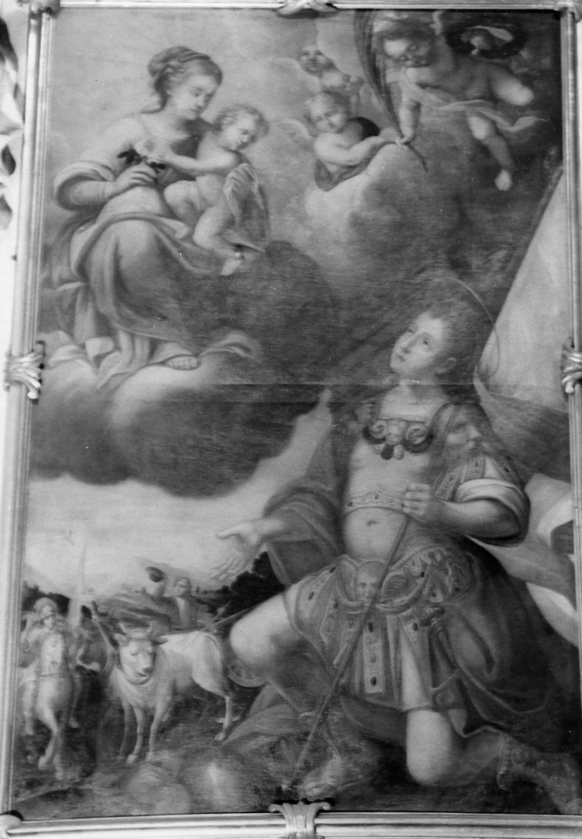 Madonna con Bambino e San Bovone (dipinto, opera isolata) - ambito casalese (sec. XVII)