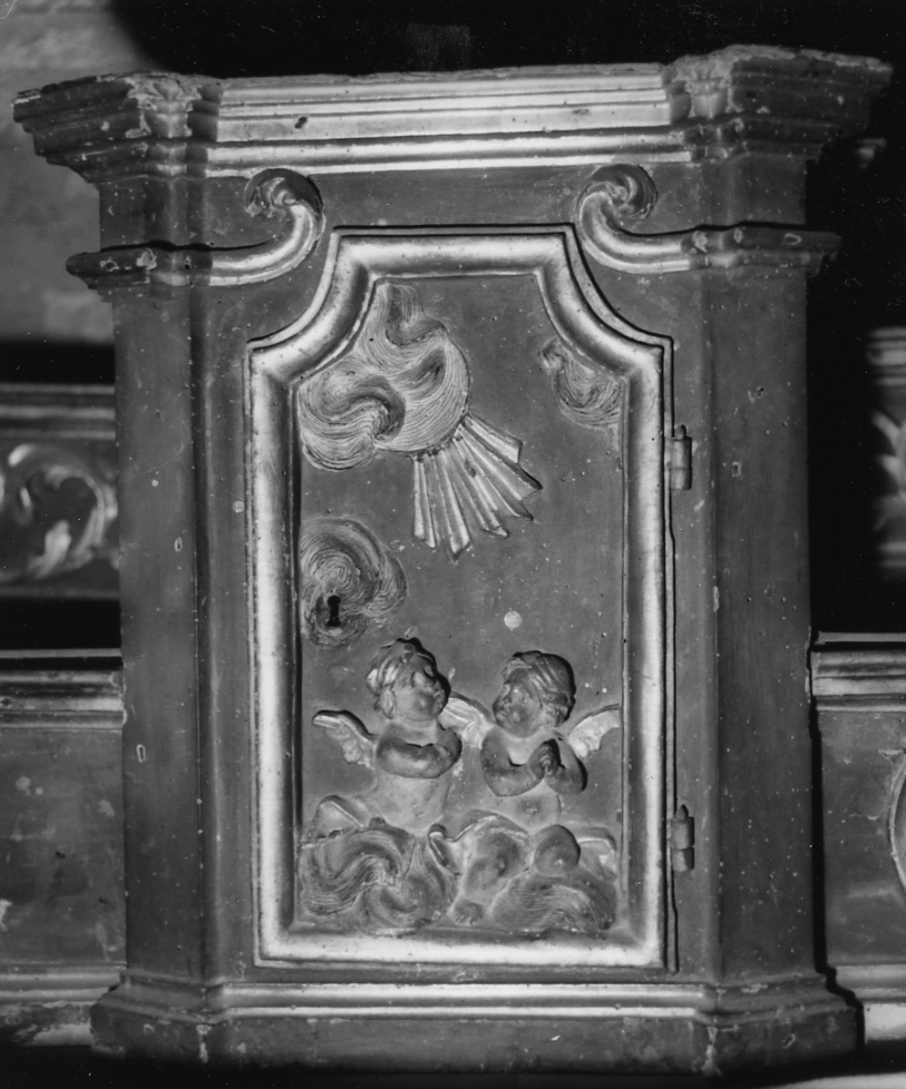 angioletti (tabernacolo, elemento d'insieme) - ambito alessandrino (prima metà sec. XVIII)