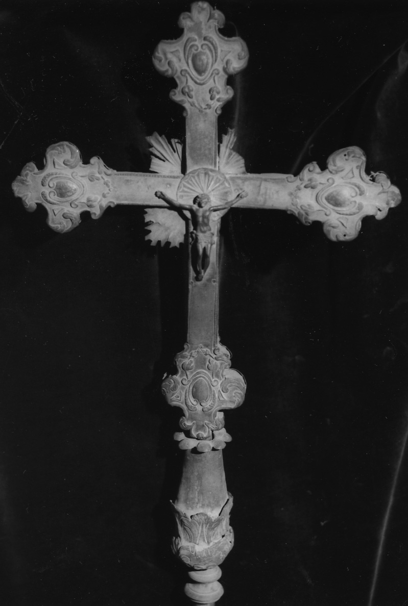 Cristo crocifisso (croce processionale) - ambito casalese (sec. XVII)