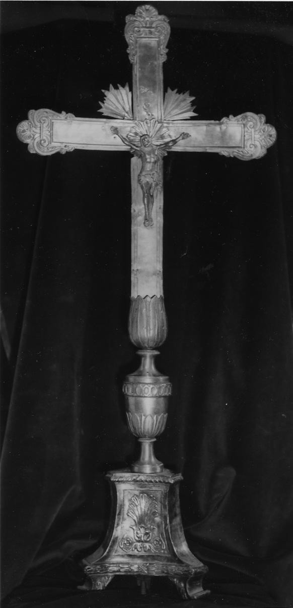 Cristo crocifisso (croce d'altare, opera isolata) - ambito casalese (inizio sec. XIX)