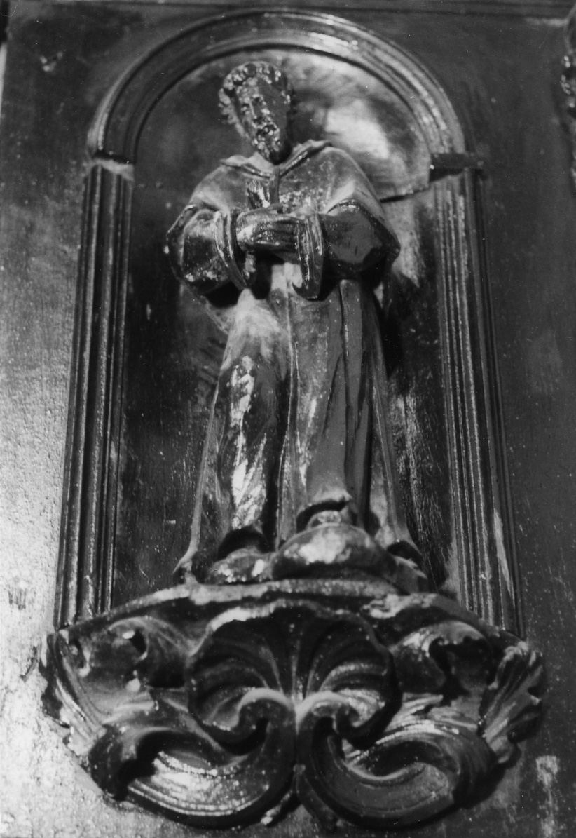 San Francesco d'Assisi (statuetta, elemento d'insieme) - ambito biellese (fine sec. XVII)
