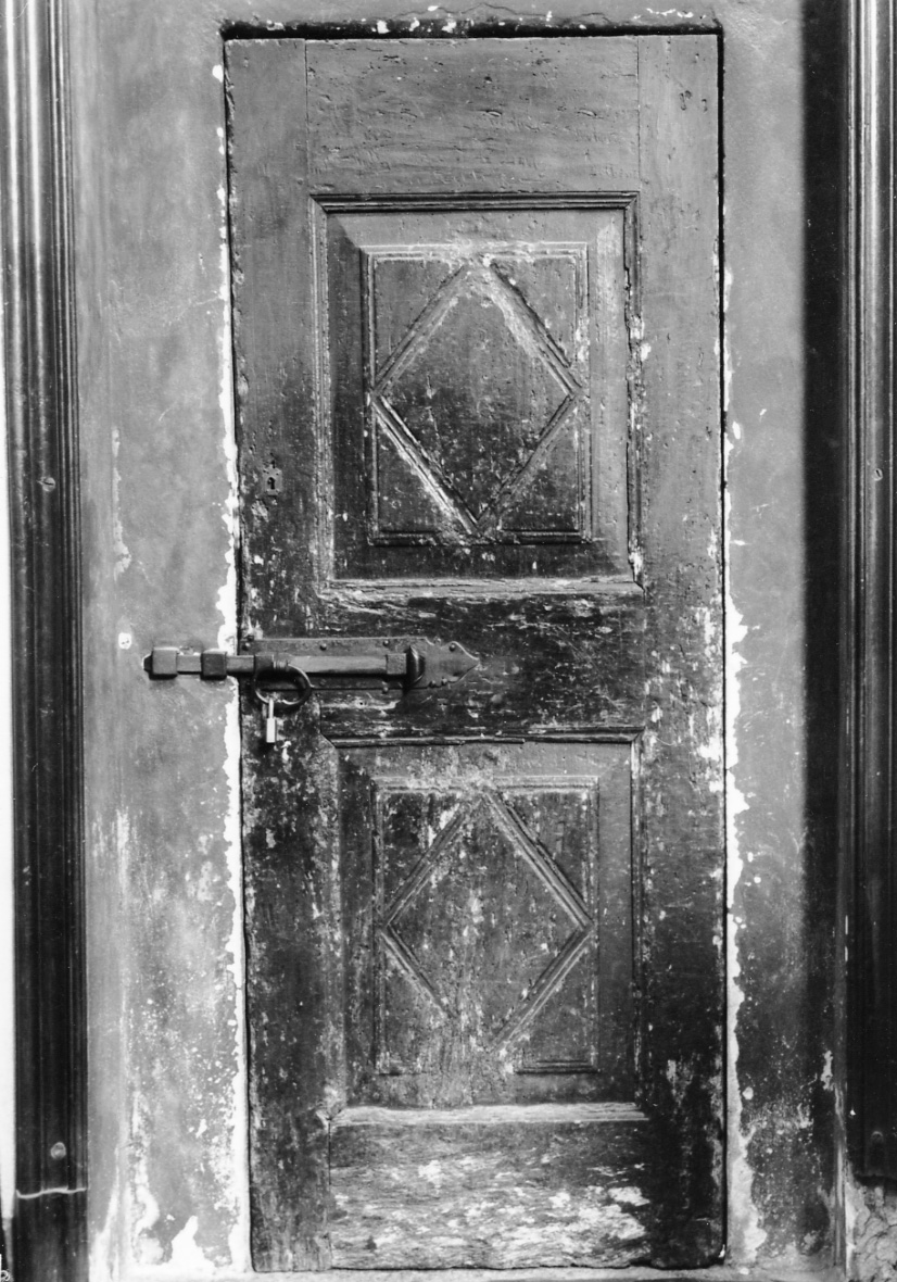 porta - ad un battente, opera isolata - ambito alessandrino (sec. XVII)