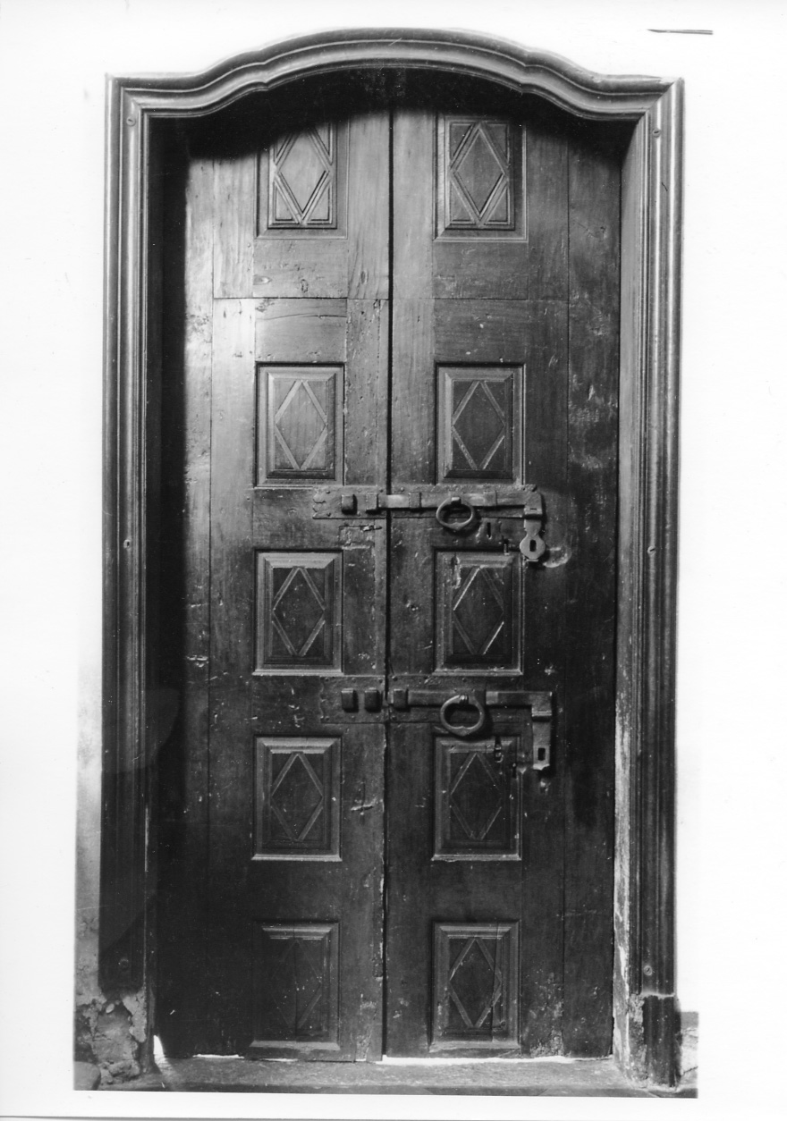 porta - a due battenti, opera isolata - ambito alessandrino (sec. XVII)