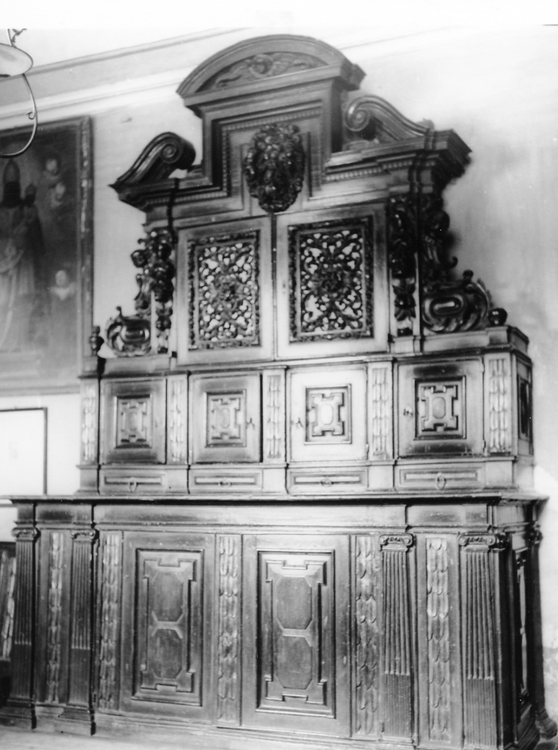 mobile da sacrestia, opera isolata - ambito piemontese (sec. XVII)