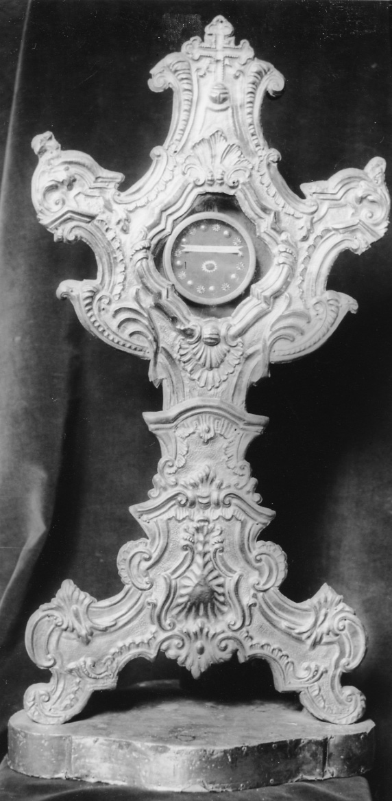 reliquiario - a ostensorio, serie - ambito casalese (sec. XVIII)