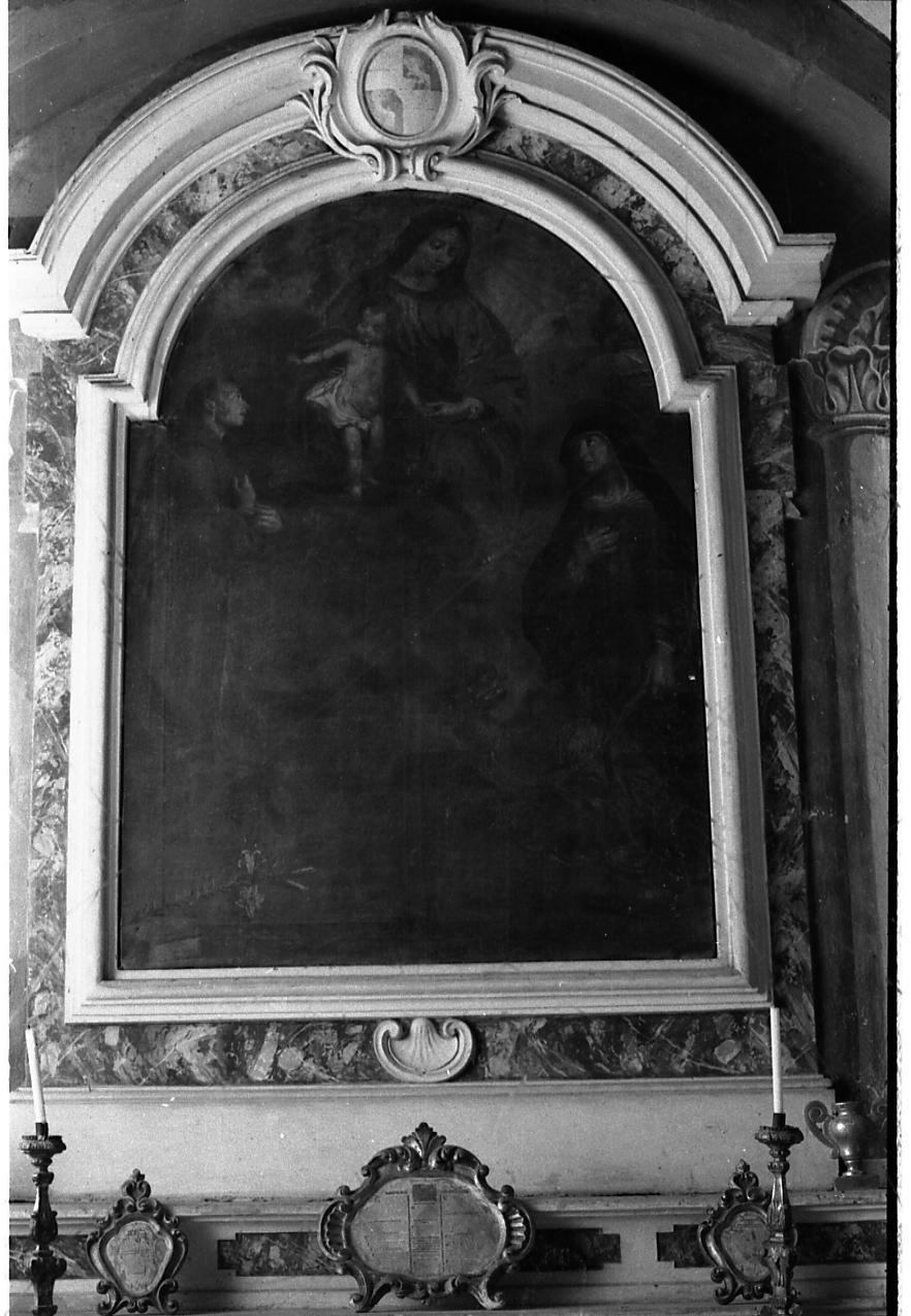 Madonna con Bambino e Santi (dipinto, opera isolata) - ambito piemontese (sec. XVII)