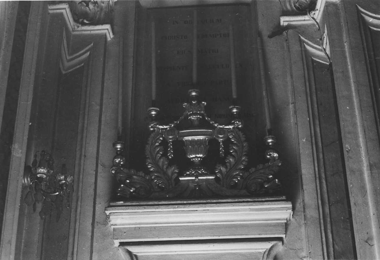 candelabro - a gradino, coppia - ambito cuneese (sec. XVIII)