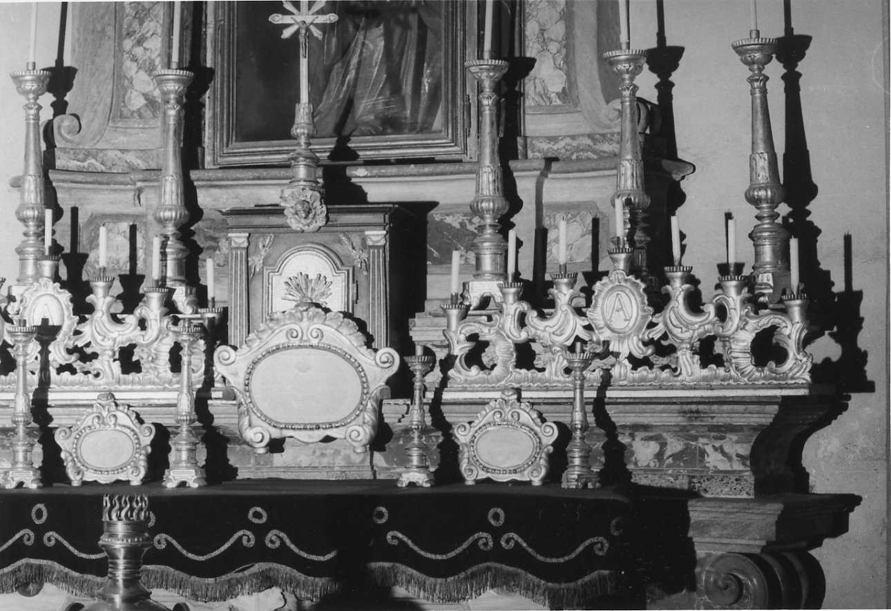 candeliere, serie - ambito cuneese (sec. XIX)