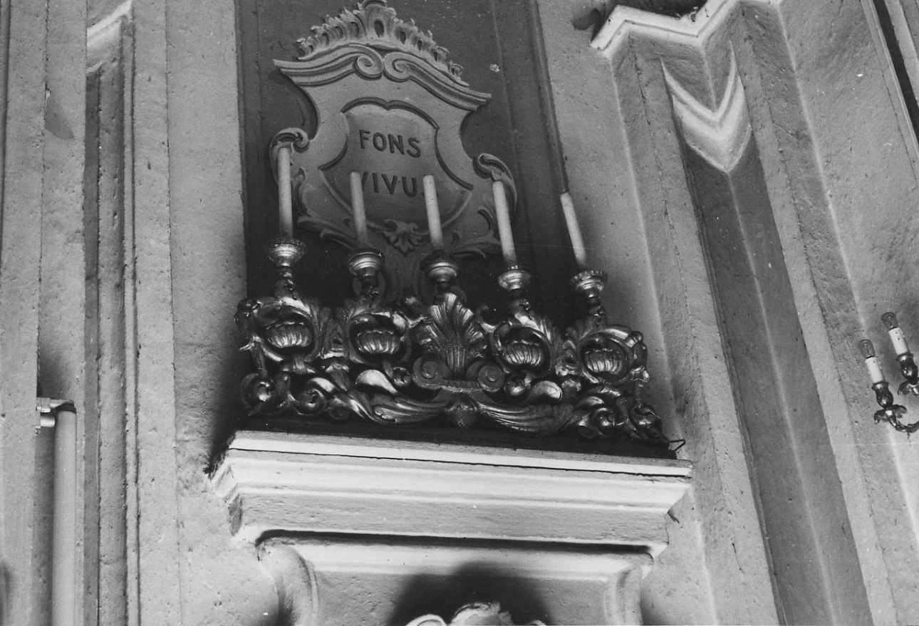 candelabro - a barra, coppia - ambito cuneese (sec. XIX)