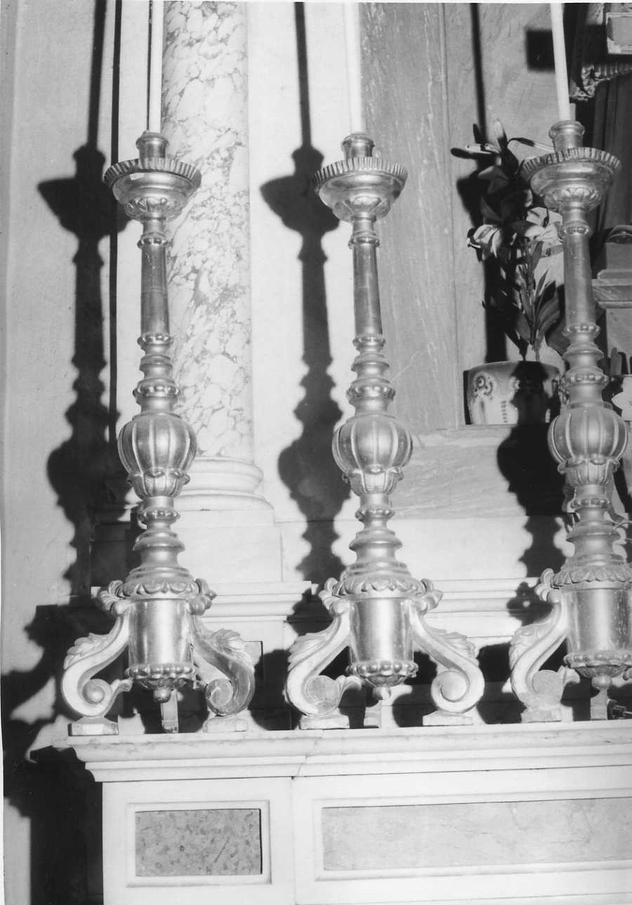 candeliere, serie - ambito cuneese (sec. XIX)