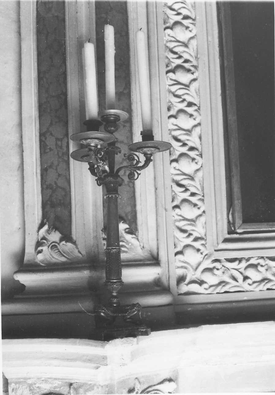 candelabro, serie - ambito piemontese (sec. XIX)