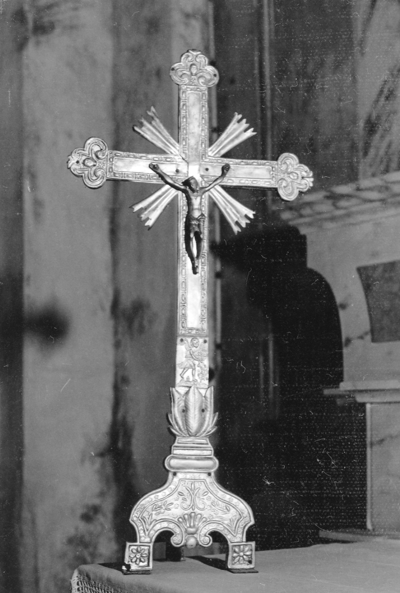 Cristo crocifisso (croce d'altare, opera isolata) - bottega piemontese (fine/ inizio secc. XVIII/ XIX)