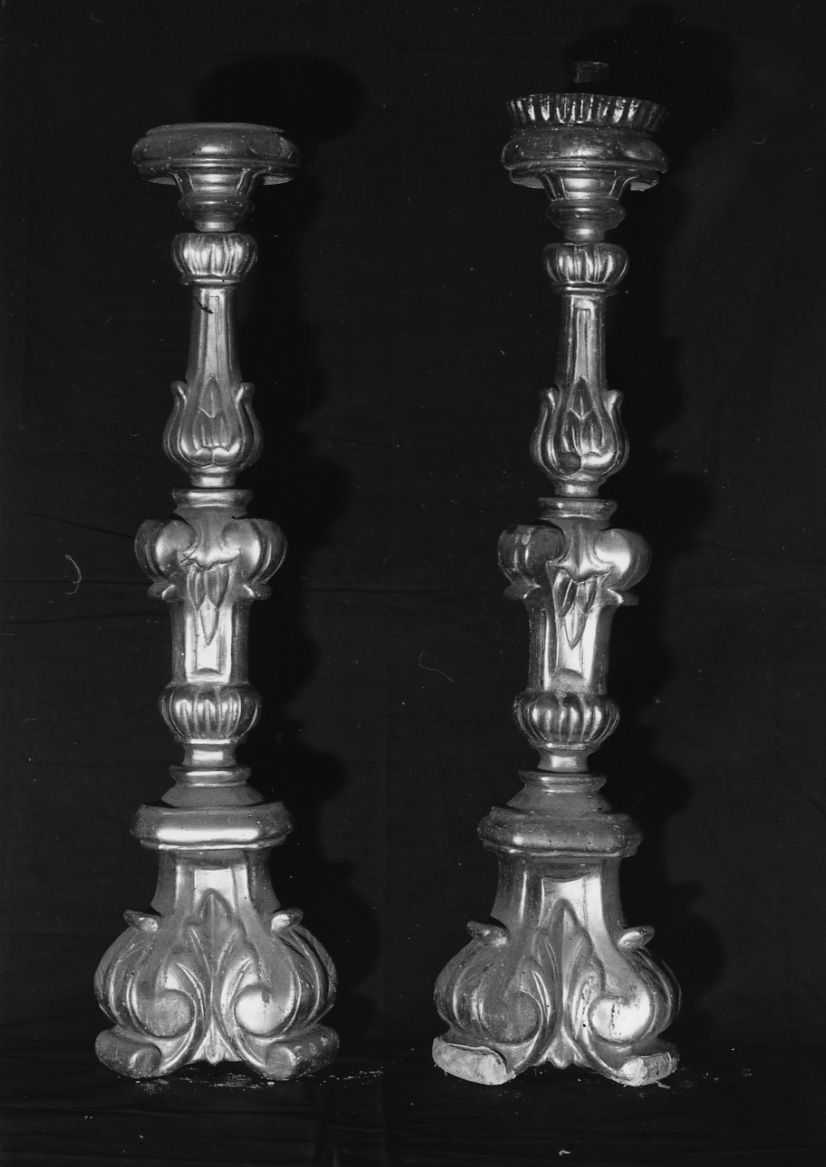 candeliere, serie - bottega piemontese (fine sec. XVIII)
