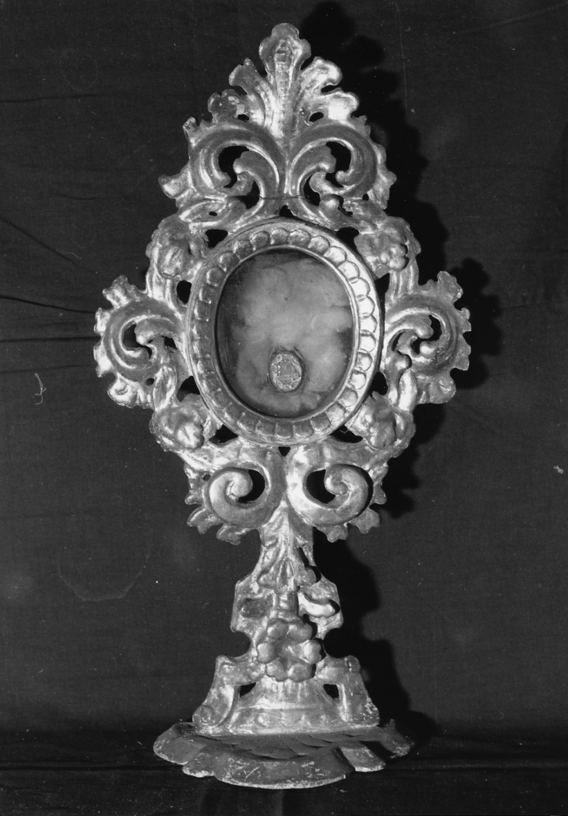 reliquiario - a ostensorio, opera isolata - bottega piemontese (prima metà sec. XVIII)