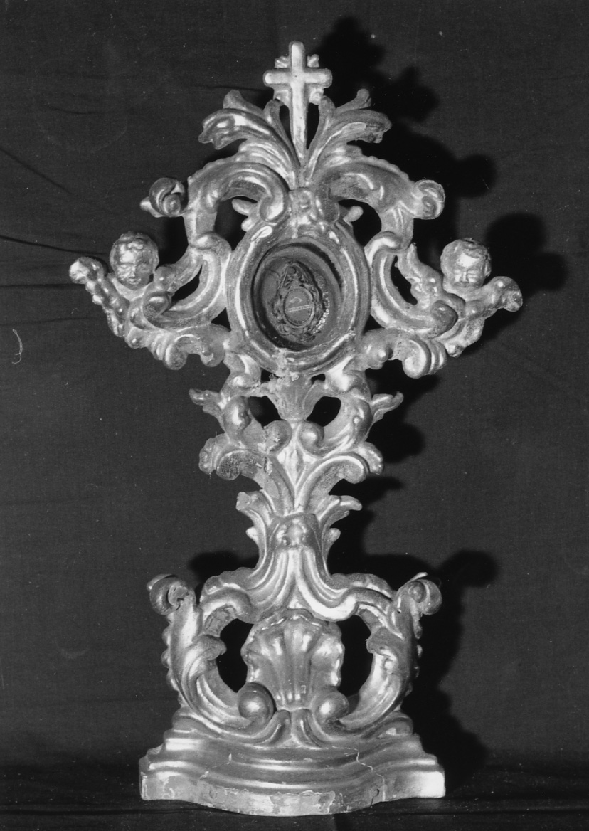 reliquiario - a ostensorio, opera isolata - bottega piemontese (prima metà sec. XVIII)