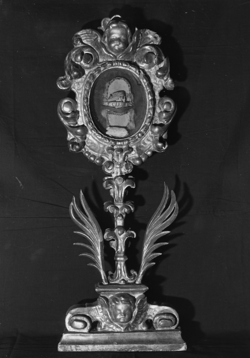 reliquiario - a ostensorio, opera isolata - bottega piemontese (prima metà sec. XVIII)