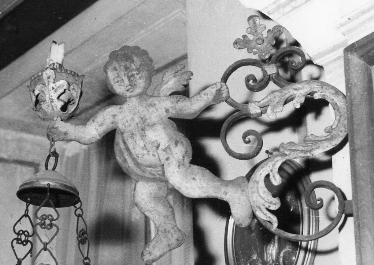 angelo (reggilampada) - bottega vercellese (sec. XVIII)