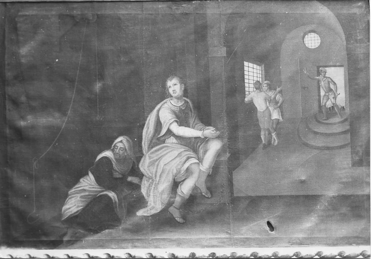 Giuseppe in carcere (dipinto, opera isolata) di Barotti Giuseppe (attribuito) (primo quarto sec. XVII)