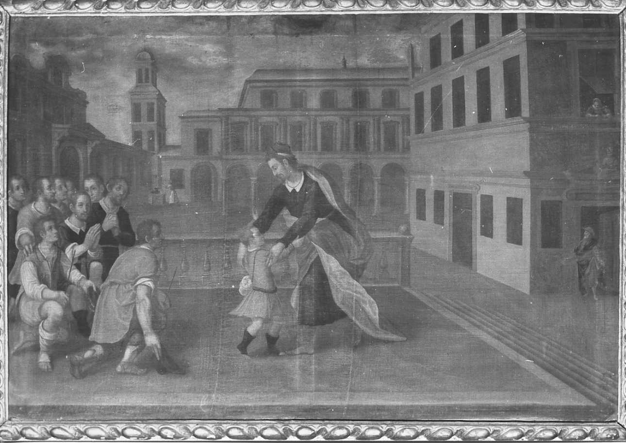 Giuseppe riceve i fratelli e Beniamino (dipinto, opera isolata) di Barotti Giuseppe (attribuito) (primo quarto sec. XVII)