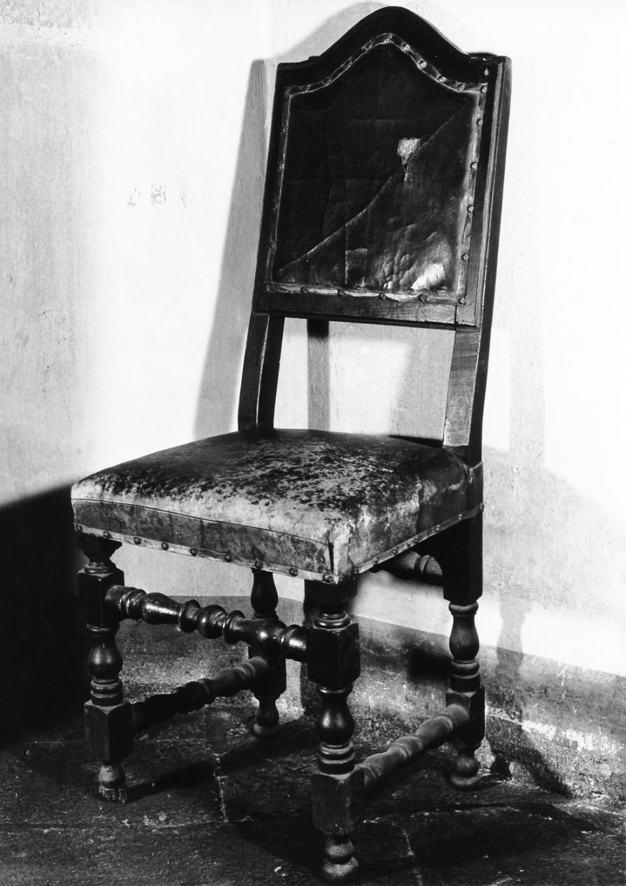 seggiolone, serie - bottega vercellese (sec. XVII)