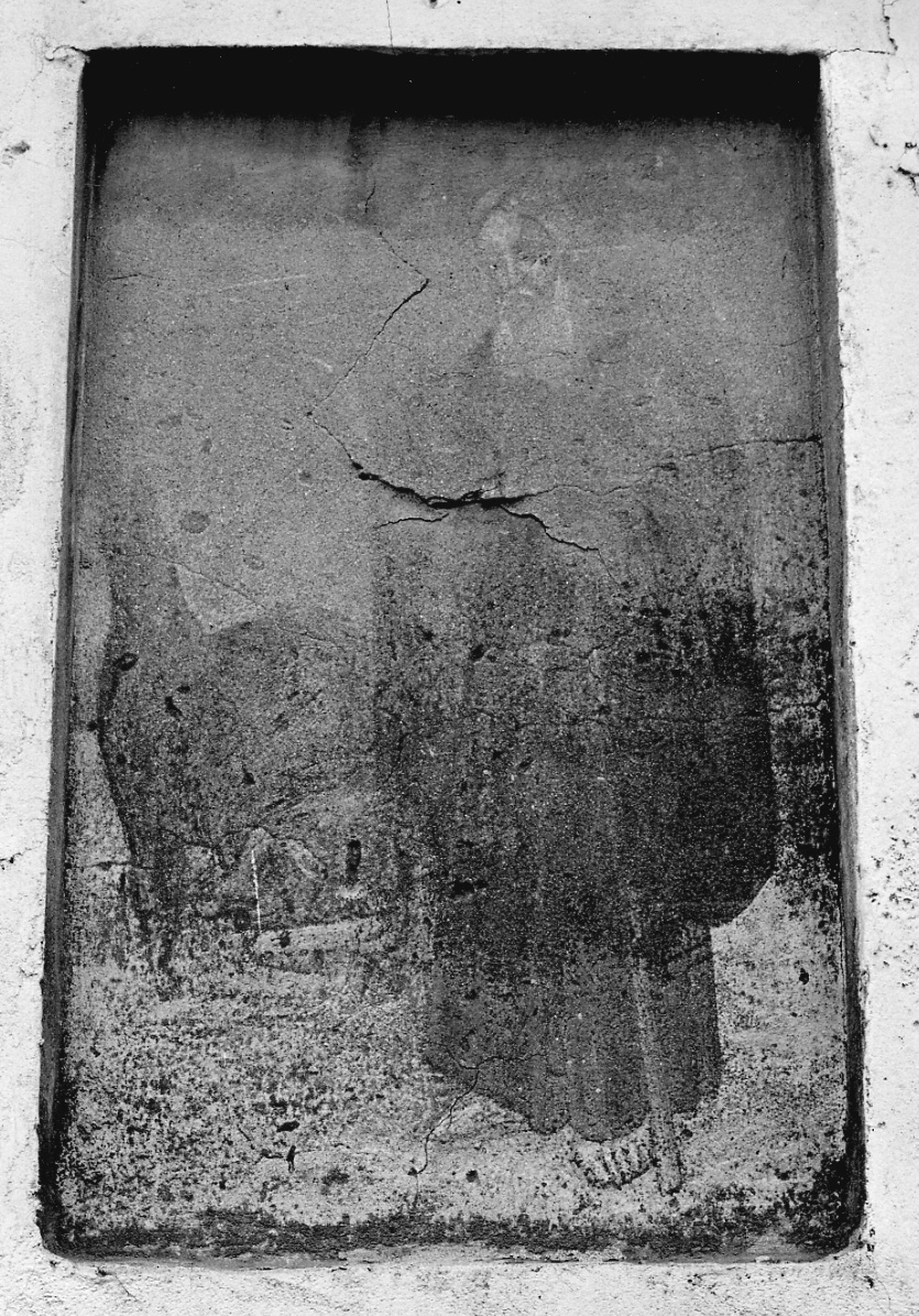 SANT'ANTONIO ABATE (dipinto murale, opera isolata) - ambito piemontese (sec. XIX)