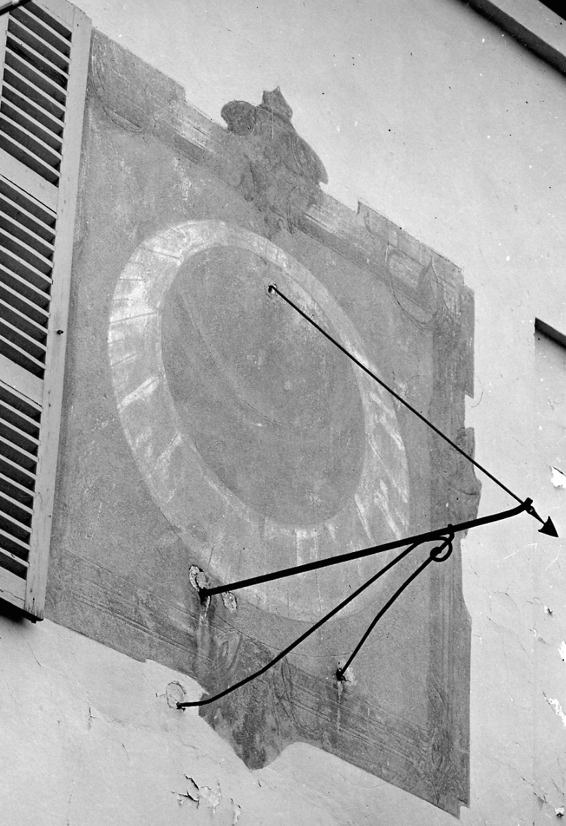 MERIDIANA (dipinto murale, opera isolata) - ambito piemontese (fine/ inizio secc. XVIII/ XIX)