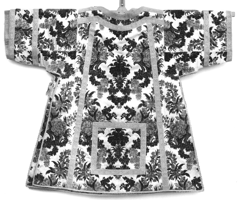 tunicella, elemento d'insieme - manifattura italiana (metà sec. XVIII)