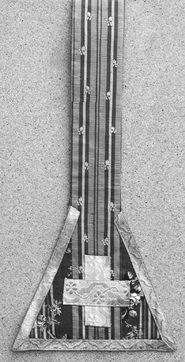 stola, elemento d'insieme - manifattura italiana (sec. XIX)