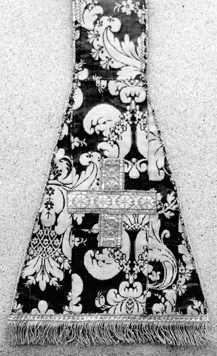 stola, elemento d'insieme - manifattura italiana (seconda metà sec. XVII)