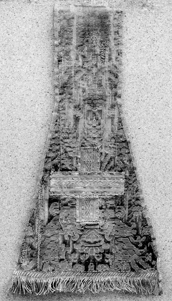 stola, elemento d'insieme - manifattura italiana (seconda metà sec. XVI)