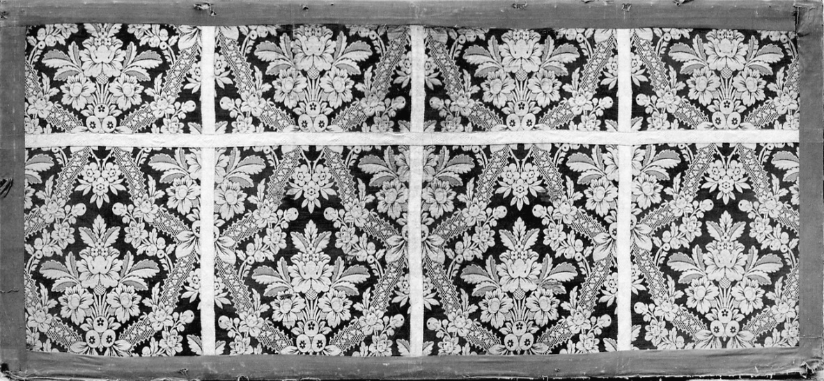 fodera, elemento d'insieme - manifattura italiana (sec. XVIII)