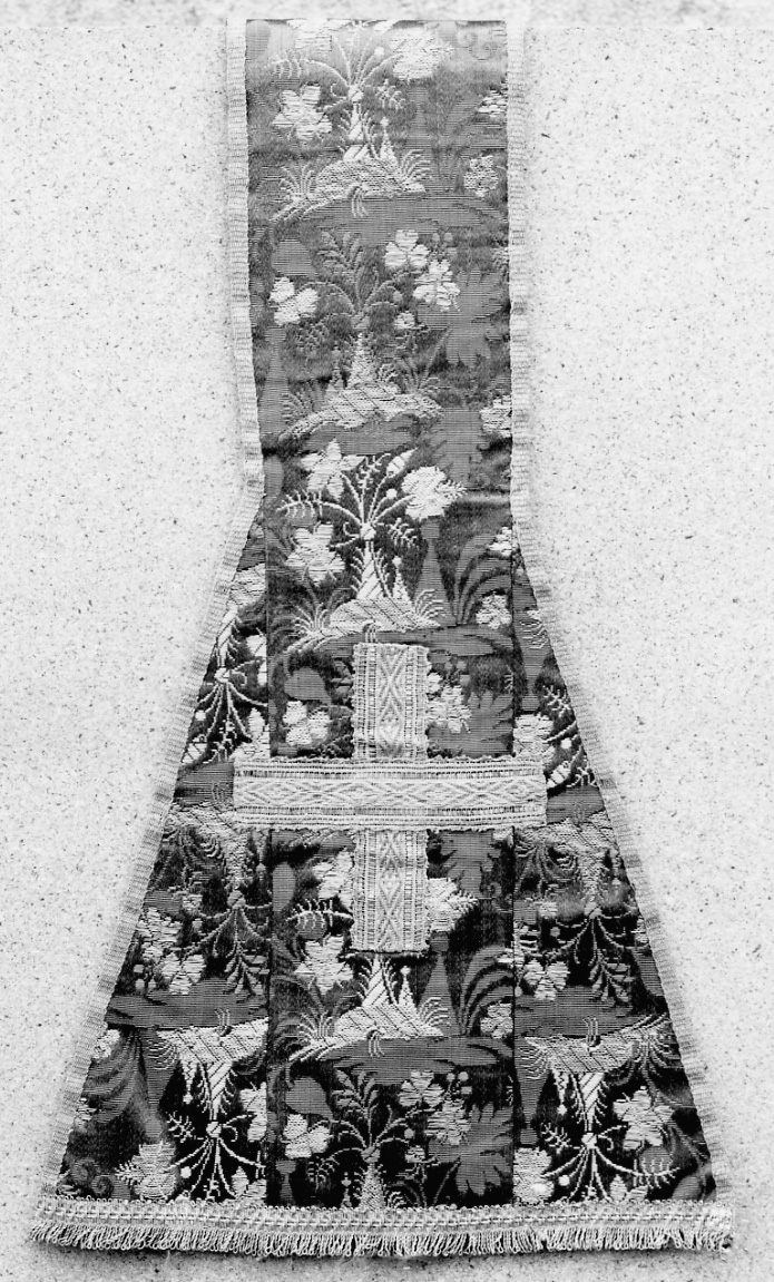 manipolo, elemento d'insieme - manifattura francese (primo quarto sec. XVIII)