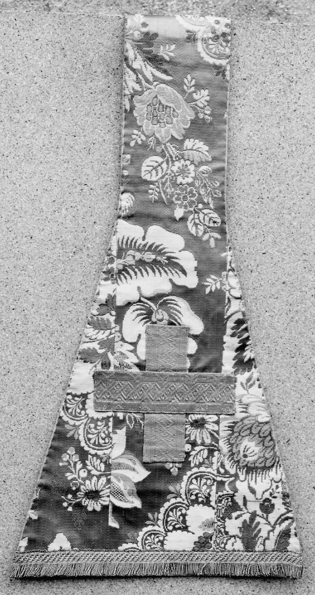 stola, elemento d'insieme - manifattura francese (primo quarto sec. XVIII)