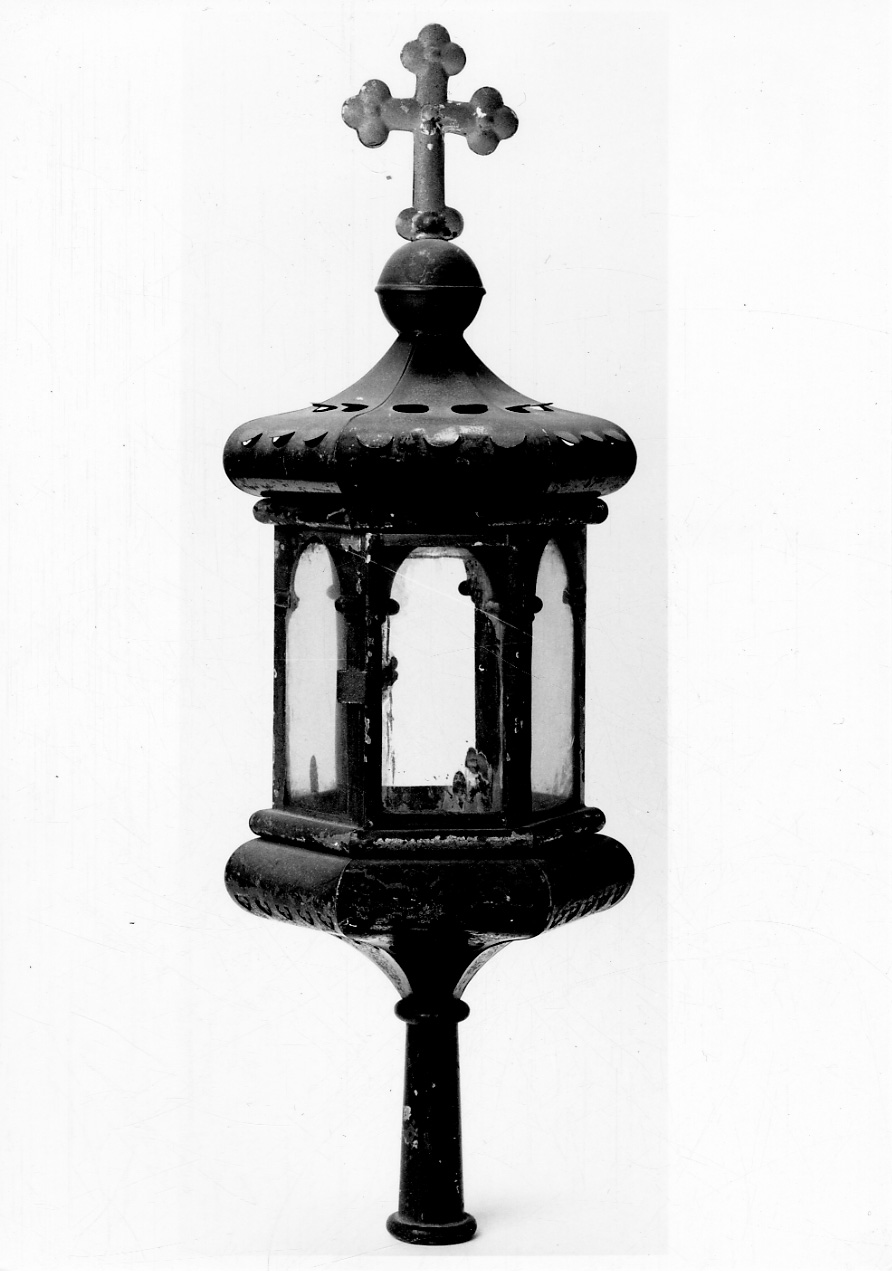 lanterna processionale, serie - bottega piemontese (seconda metà sec. XIX)