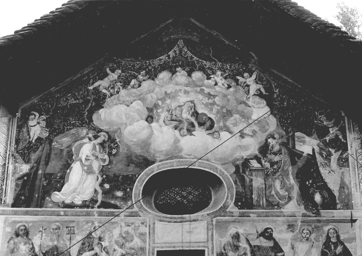 Annunciazione (dipinto murale, elemento d'insieme) di D'Enrico Melchiorre (attribuito) (prima metà sec. XVII)
