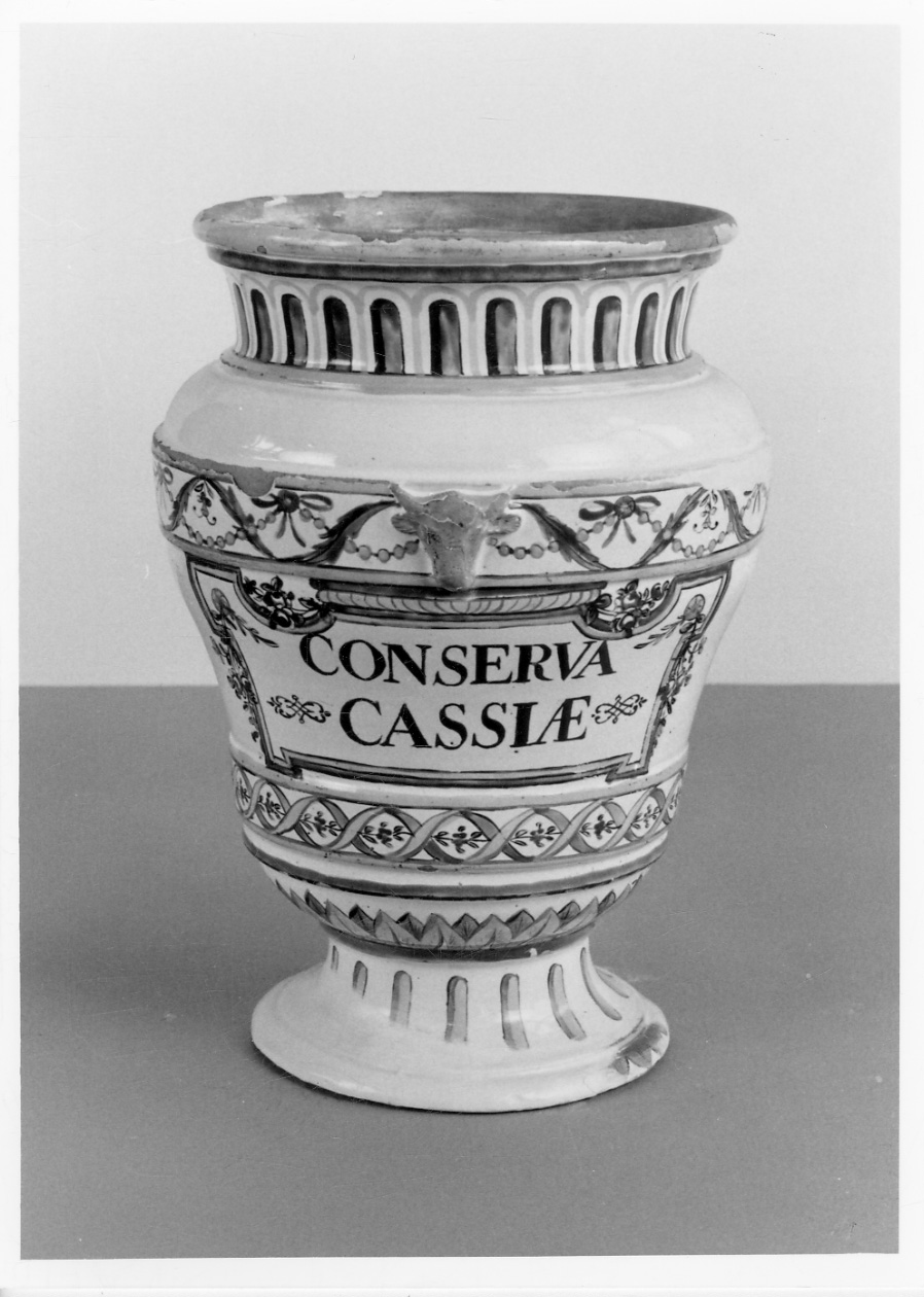 emblema della città di Torino (albarello, elemento d'insieme) di Rossetti Manifattura (fine sec. XVIII)